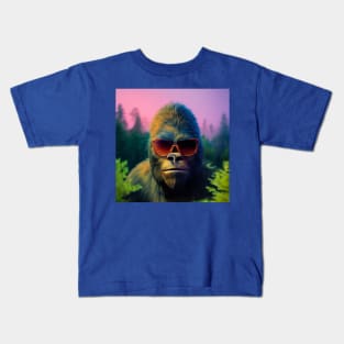 Dope Sasquatch in Nature Kids T-Shirt